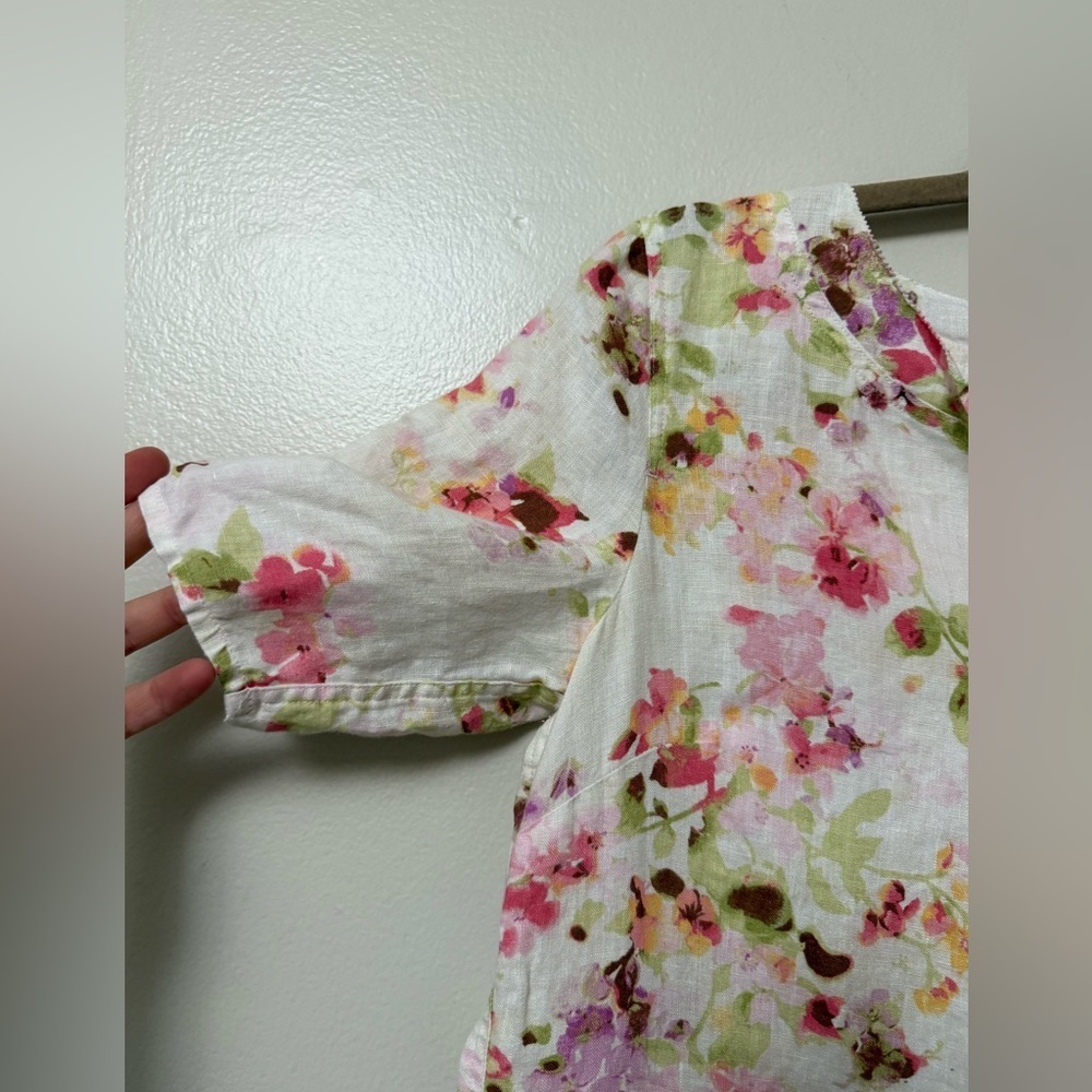 JJill Love Linen Multicolor Floral linen dress - Picture 5 of 11